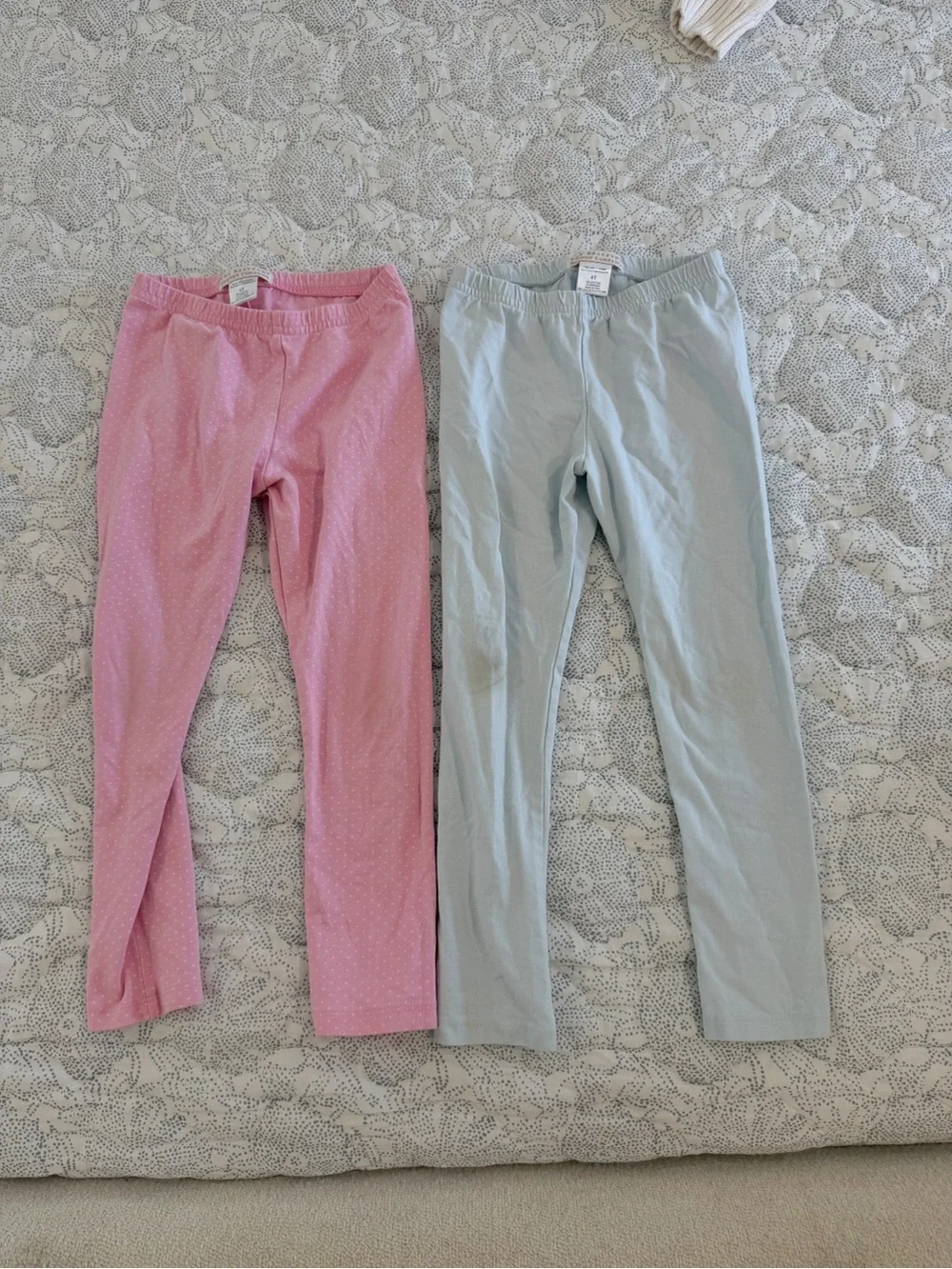 The Beaufort Bonnet Company Pink and Light Blue Girls' Leggings - 2 Pack